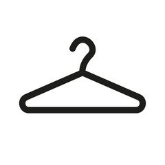 The hanger icon. Coat rack symbol. Flat - obrazy, fototapety, plakaty