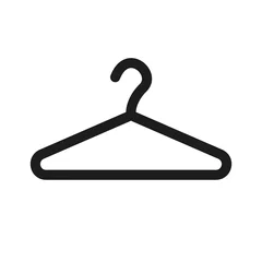 Fotobehang The hanger icon. Coat rack symbol. Flat © vladvm50
