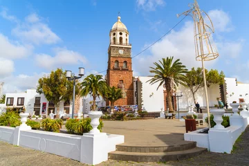 Poster Famous church Nuestra Senora de Guadalupe in Teguise town, Lanzarote, Canary Islands, Spain © pkazmierczak