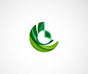 Statistics company logo design. Vector illustration. 