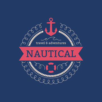 Sailing sea navy nautical symbol stamp.
