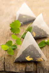 Teabags with melissa (mint)