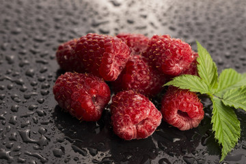 Heap of raspberry