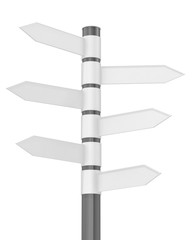 Cartello stradale direzioni opposte