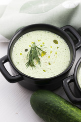 Tarator, bulgarian sour milk soup