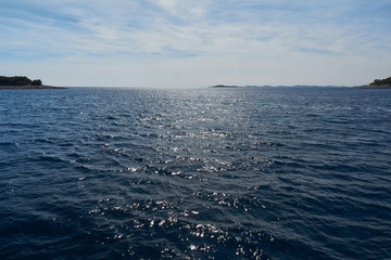 Beautiful sunset in Croatia. Summer holiday