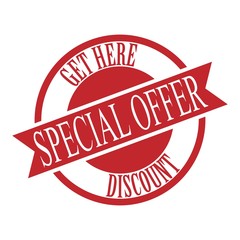 Special offer stamp. Special offer badge. Discount. Vector