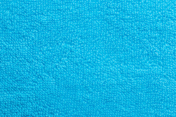 A fine texture of light blue cotton bath towel