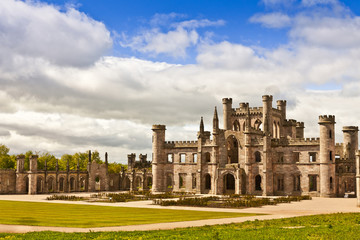 Ruins of Lowther Castle in Cumbria, UK.