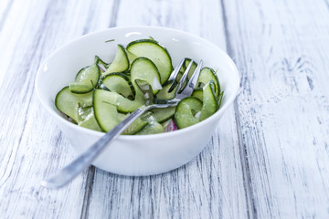 Fresh made Cucumber Salad