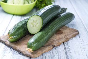 Sliced Cucumbers