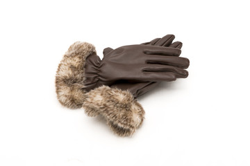 gloves isolated on a white