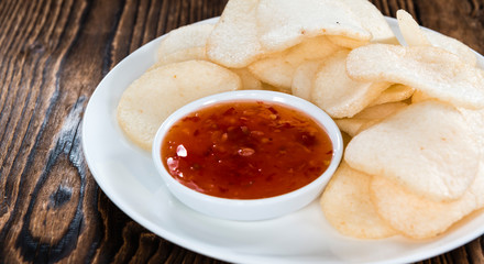 Fresh made Prawn Crackers (Krupuk)