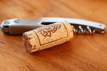 Corkscrew and corks