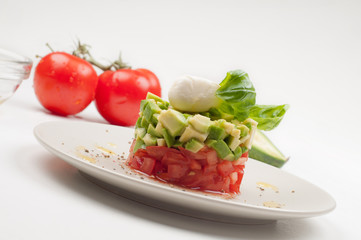 Salad on the plate