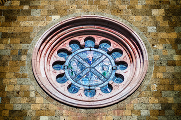 Rose Window of the Church of St. Andrea, Orvieto, Italy