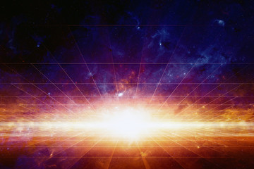 Obraz premium Scientific space background