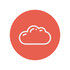 Cloud thin line icon