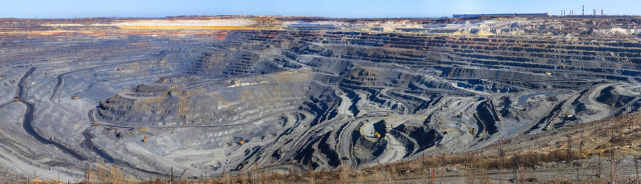 panorama of a great career iron ore mining
