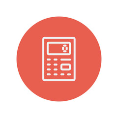 Calculator thin line icon