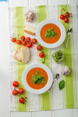 Tomato soup with gremolata