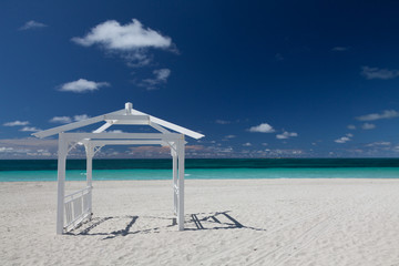 Wedding gazebo on the sea front
