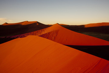 Fototapeta na wymiar 朝のナミブ砂漠