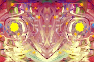 Naklejka premium Abstract Painting with beautiful colors