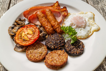 英国式ブレックファースト British traditional full breakfast