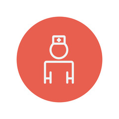 Nurse thin line icon
