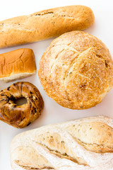 assortment of fresh baked breads