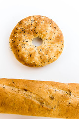 assortment of fresh baked breads