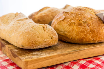 assortment of fresh baked breads