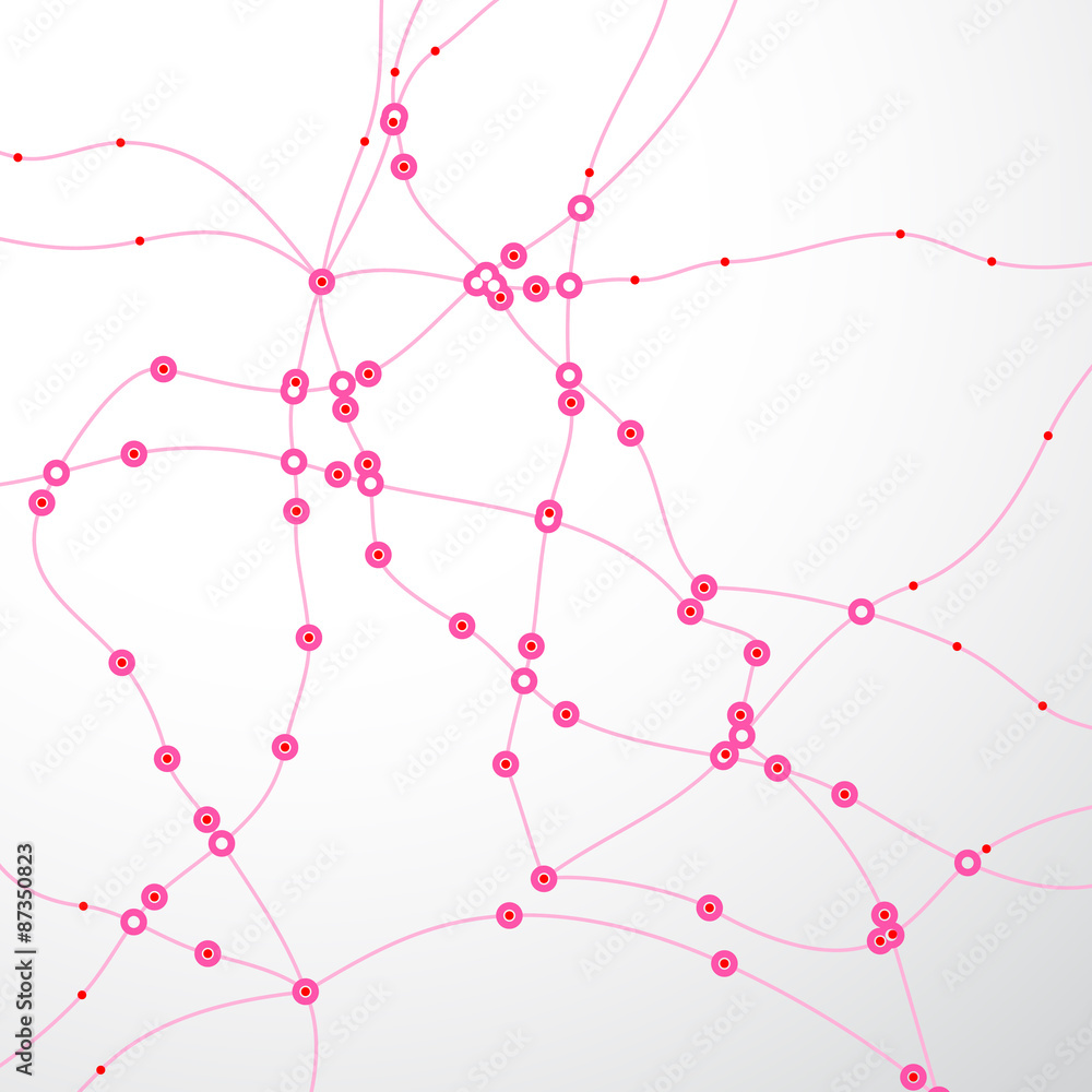 Poster Background with grid of dotted lines