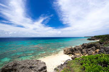 Fototapeta premium 沖縄の海・久高島 