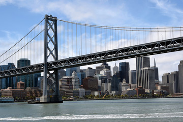 Bay Bridge in front of San Francisco