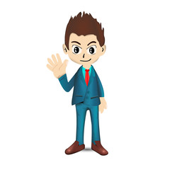 EPS10 vector of Businessman wearing suits