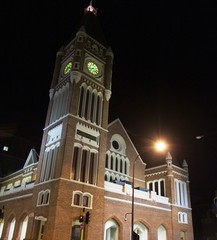 Fototapeta premium Church at night in Perth of Western Australia 