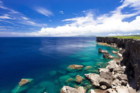 Fototapeta 沖縄の絶景・残波岬  