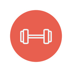 Dumbell thin line icon