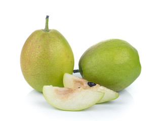 pears isolated on white background