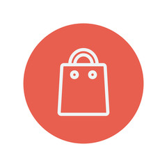 Hand bag thin line icon