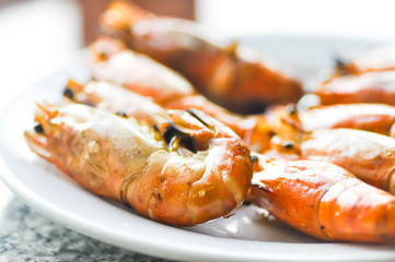 grilled shrimp ,grilled prawn