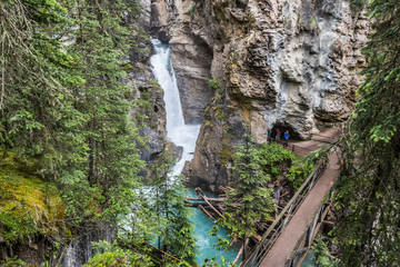 Johsnton Canyon Lower Fall and the Catwalk