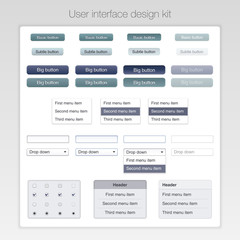 Fototapeta na wymiar Modern user interface screen button template for mobile smart