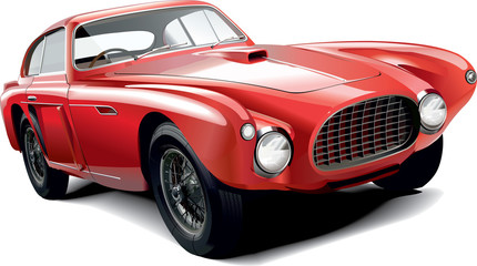 Obraz na płótnie Canvas rarity red car