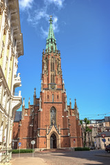 Fototapeta na wymiar St. Gertrude Old Church, Riga