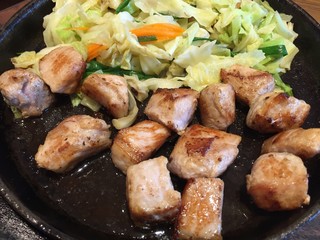 Pork steak with vegetable