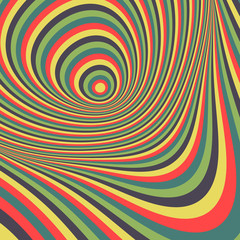 Abstract swirl background. Pattern with optical illusion. 