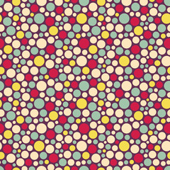 Seamless festive background from circles.  